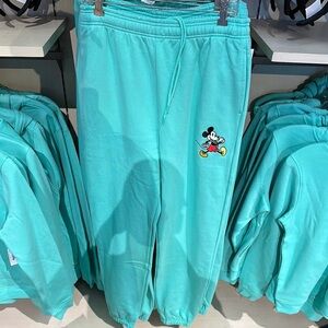 💚 Disney Mickey Mouse Mint Teal Joggers – Size S 🐭